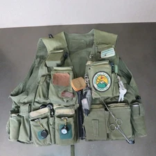 BILL PEAKES PERSONAL FLY FISHING VEST LOADED 100'S OF FLIES