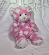 Build-A-Bear Workshop BAB Authentic Vintage Retired Pink Hearts Teddy