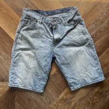 Levi's Men's Denim Shorts W34 Blue Jorts 550 Relaxed Red Tab Dad Wash