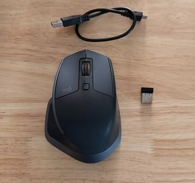 Logitech MX Master 2S Wireless Mouse Wireless Bluetooth - with Charger Cable