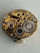 VINTAGE LADIES LUCIEN PICCARD WRISTWATCH MOVEMENT CAL. LP50 KEEPING TIME 17J