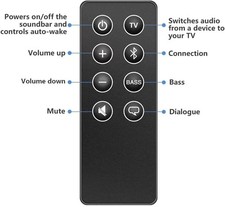 New Remote Control for Bose Solo 5 10 15 Series II TV Sound System 418775 410376