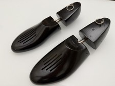 Vintage black lacquered wood shoe tree, size 9