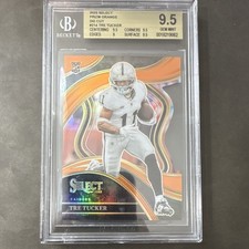 2023 Panini Select Club Level Tre Tucker Raiders Orange Die-Cut Rookie /399 BGS…