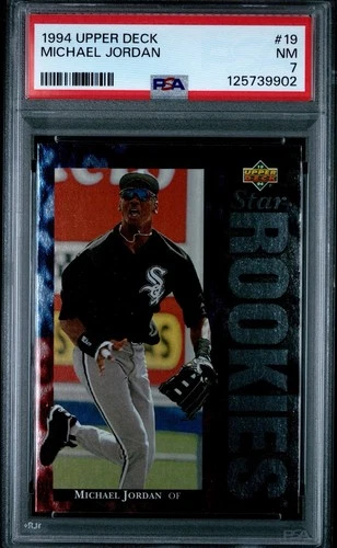 1994 Upper Deck Michael Jordan #19 Chicago White Sox ROOKIE CARD PSA 7 RC