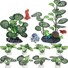 Fish Tank Plants, 10 Pack Silk Aquarium Plants for Betta Fish Tank Decor, Bet...