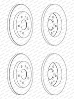 2X Ferodo 273Mm Bremsscheiben Voll Vorne Passend FüR Daewoo Musso Daihatsu Terio