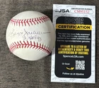 REGGIE JACKSON "HOF 93" AUTOGRAPH RAWLINGS OML BASEBALL JSA COA YANKEES A'S