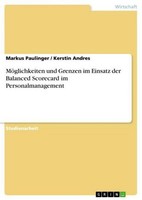 MöGlichkeiten Und Grenzen Im Einsatz Der Balanced Scorecard Im Personalmanagemen