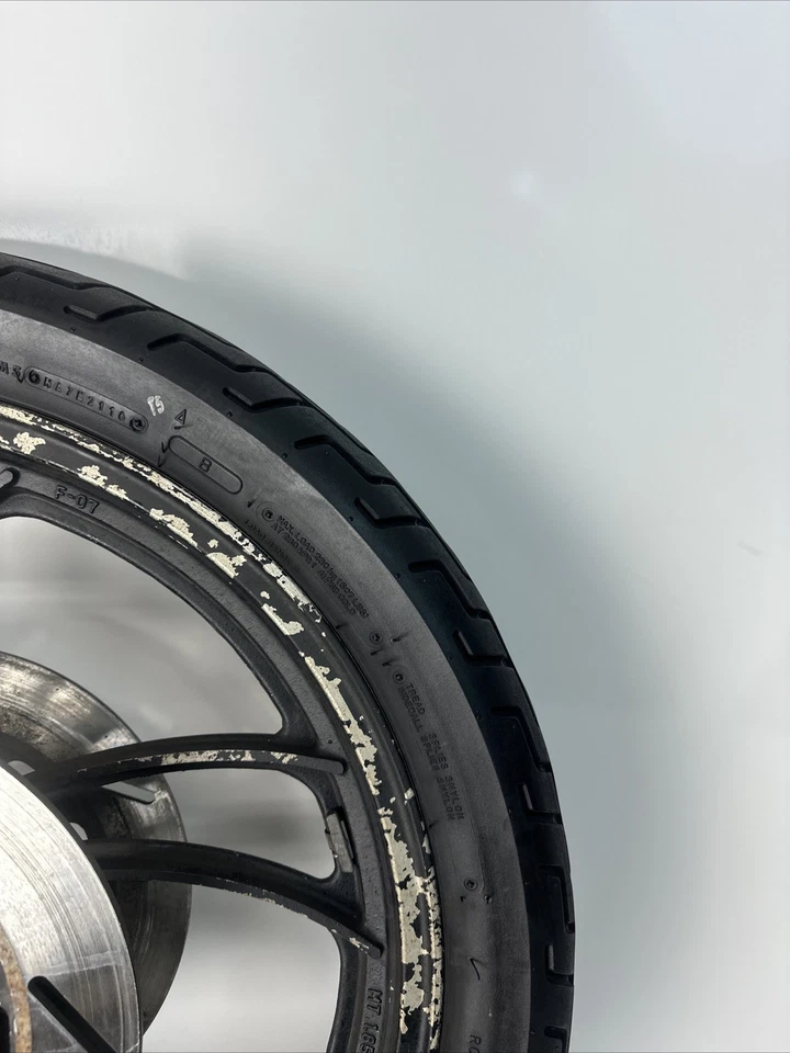 Yamaha XJ650 1980 Maxim motocicleta medianoche nebular llanta delantera negra Foto 4 de 4