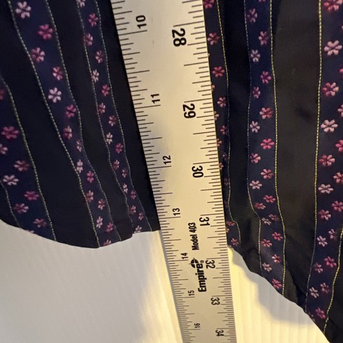 Ted Baker Dress Shirt Mens 6 (XL) Black Purple Striped Luxury Cotton Button Up - Picture 6 of 8