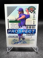 Charlee Soto Auto 2024 Panini Prospect Edition Holo #192 Minnesota Twins