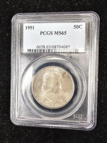 1951 Franklin Half Dollar 50C PCGS MS 65