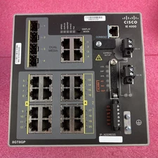 Cisco IE 4000 8GT8GP Industrial Ethernet Switch IE-4000-8GT8GP4G-E, DIN Mount