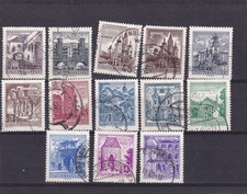 SA13g Austria 1960-1962 Buildings used stamps