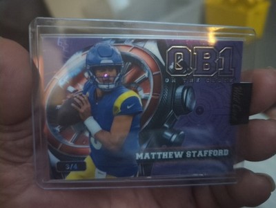 2026 Wild Card🔥Matthew Stafford🔥QB1 On The Clock Purple # 3/4 MVP
