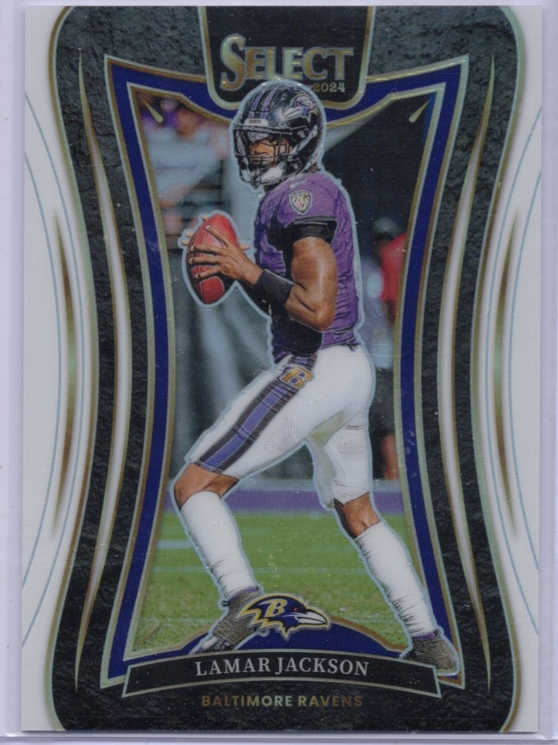 2024 Select Lamar Jackson Suite White Prizm /35 Ravens VV