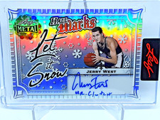 2025 Leaf Metal Holiday Jerry West Autographed /5 LAKERS Free shipping