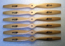 Six 12 X 6 ZINGER PROPELLERS FOR RC GLOW GAS AIRPLANES. BRAND NEW