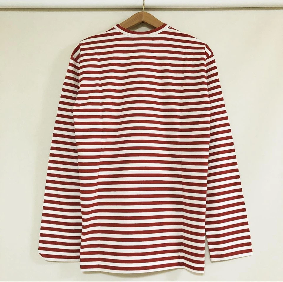 CAMISA MANGA LARGA A RAYAS COMME DES GARCONS CDG USADA NUEVA, ENVÍO GRATUITO Foto 2 de 4