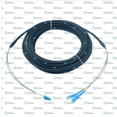 10M Outdoor Waterproof Field Fiber Patch Cord  LC to SC  LC-SC SM 9/125  Duplex 