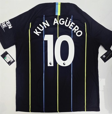 2018/19 Nike Manchester City #10 Kun Agüero Away Soccer Jersey