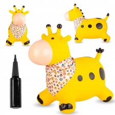 Hüpfball Giraffe mit Pumpe & Bandana für Kleinkinder ab 1 Jahr, bis 45kg