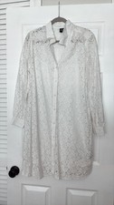 gap soft woven lace shirtdress