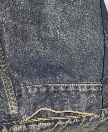 Vintage Levi Strauss Signature Mens Denim Jacket Sz 2XL Trucker Blue Pockets Y2K - Picture 6 of 20