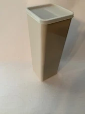 Vtg Tupperware Velveeta Cheese Cracker Keeper Tray Almond fridge butter 1696-4