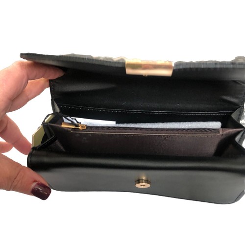 JOLENE COUTURE Black Quilted Flap Womans Bifold Wallet NWT - Picture 9 of 13