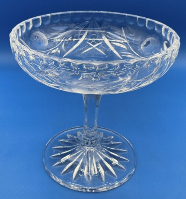 TRITSCHLER WINTERHALDER BLEIKRISTALL Lead Crystal Pedestal Dish VINTAGE NICE!