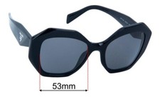 SFx Replacement Sunglass Lenses fits Prada SPR16W - 53mm Wide