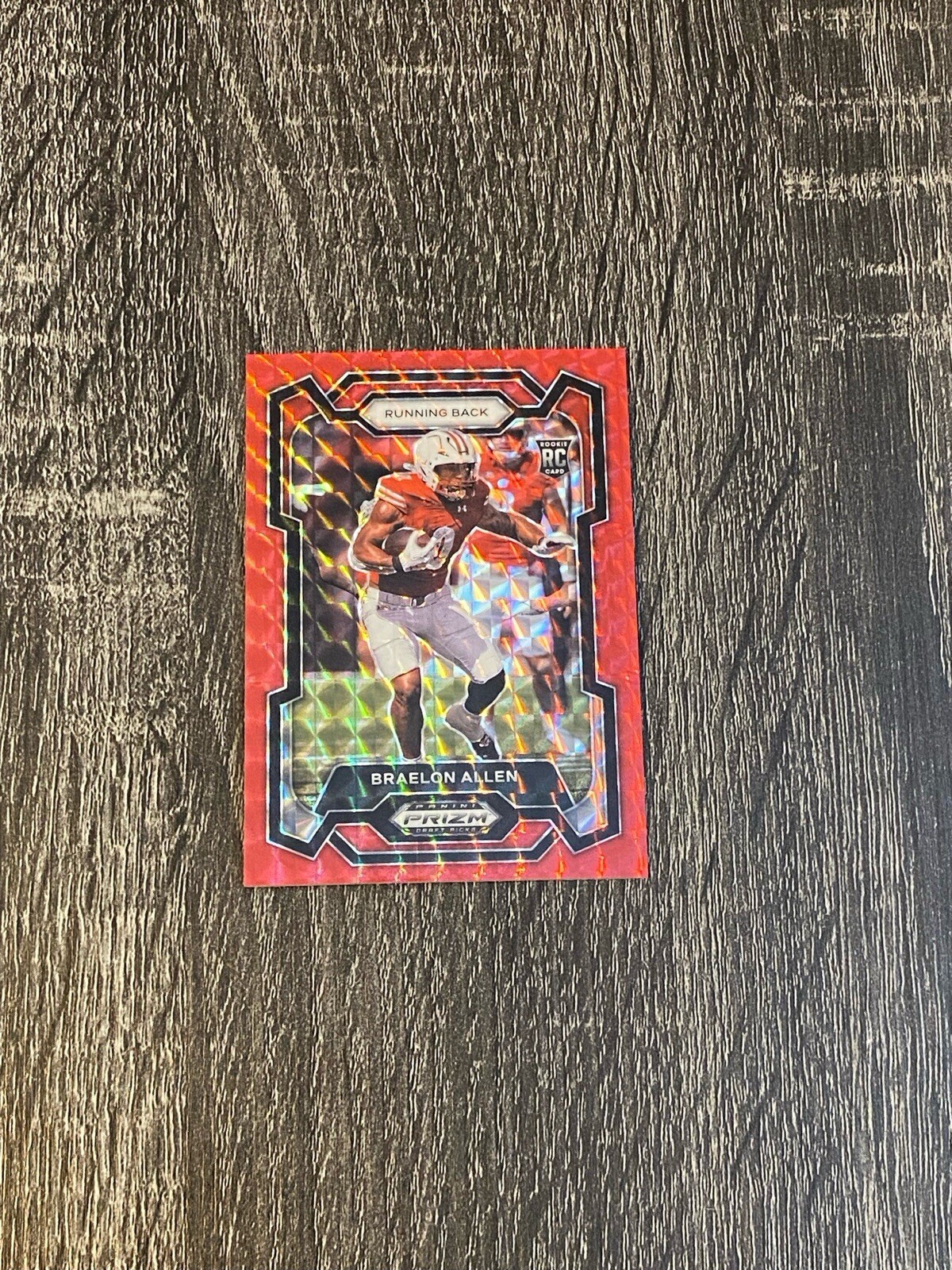 2024 Prizm Draft Picks Braelon Allen Red Finite Prizm #129 (#'d/125)