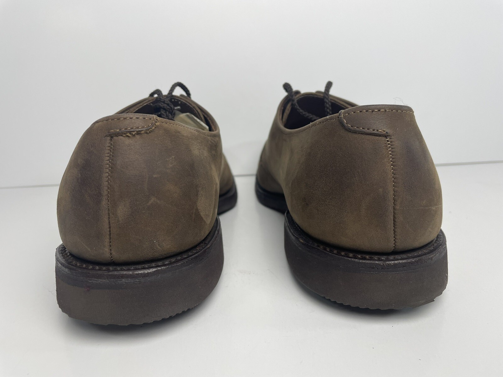 SAOLA Allen Edmonds Yale 12 ~ cioccolato ~ camoscio ~ derby ~ ottime condizioni aaa stretto