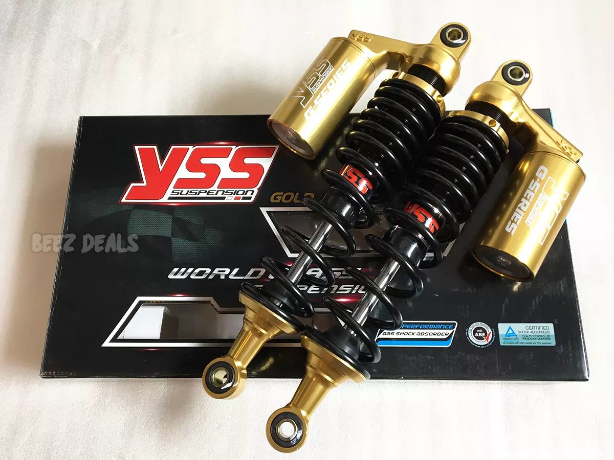 YSS Gas Shock Absorber Suspension Adjustable GOLD EDITION Black