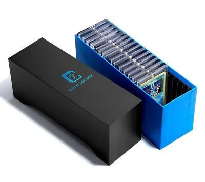 COLLECTOR NINE Storage Case For One-Touch Magnetic Holder w/ Slots Option | Trading Card Box Pt