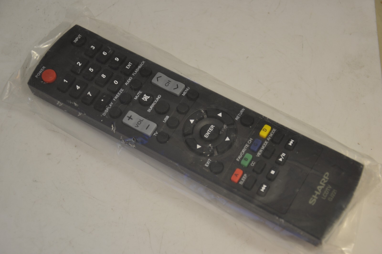 GENUINE SHARP GJ221 LCD TV REMOTE - LC-26SV490U LC-32D59U LC-32SV29U - NEW!!