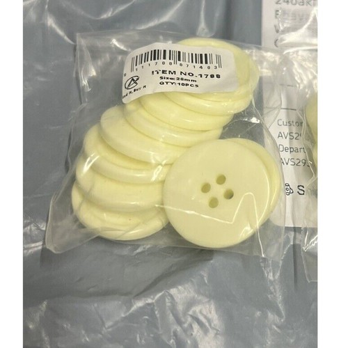 25mm Round Coat Buttons 4 Hole Resin Flat Back Button Choice of size & Colors - Picture 21 of 116