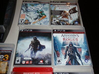 SONY PS3 PLAYSTATION 3 CECHL01 80GB SYSTEM W/ 9 GAMES UNCHARTED 1