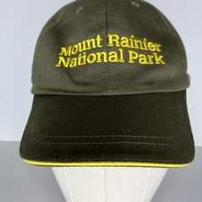Mount Rainier National Park Green Kids Youth Adjustable Hat Cap