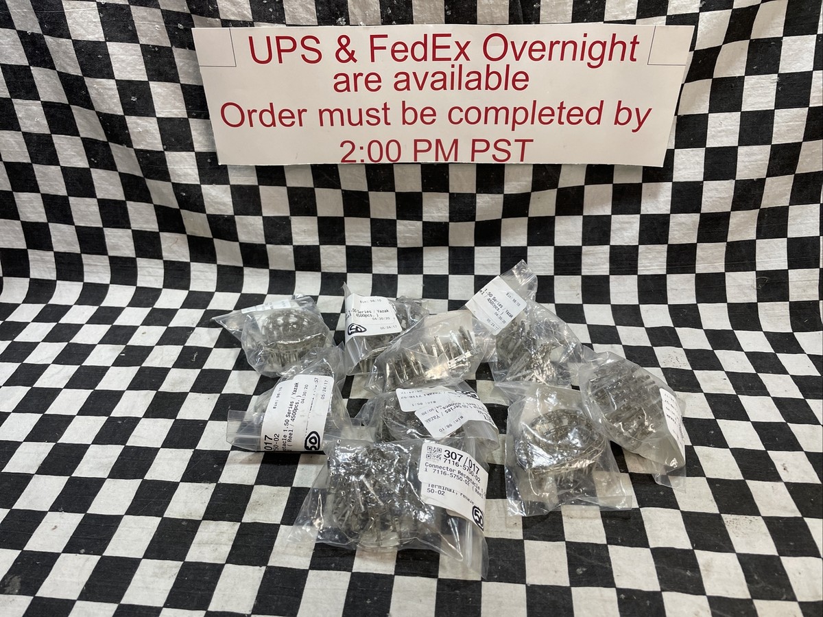 YAZAK Connector RECEPT 7116-5752-02, 7116575202, LOT OF 450