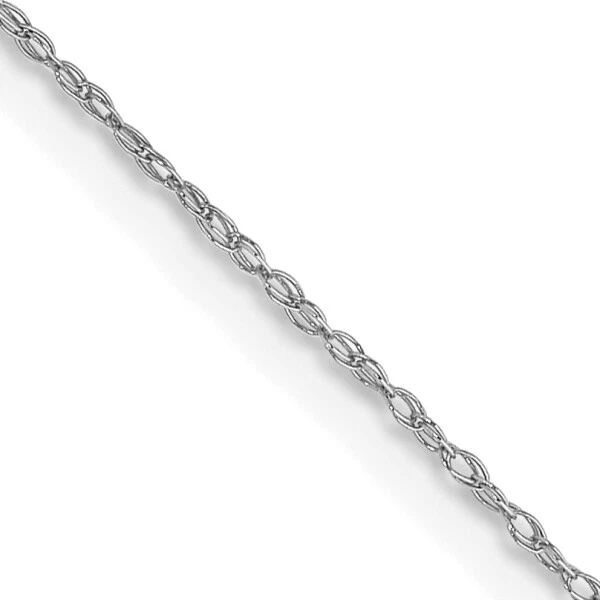 14K White Gold 16 inch .5mm Cable Rope Chain Necklace eBay