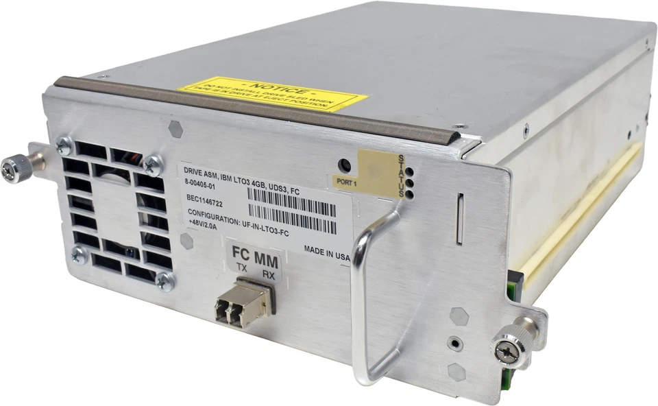 Quantum 8-00405-01 DRV ASM IBM LTO-3 UDS3 FC 4G Tape Drive - Image 3 of 4