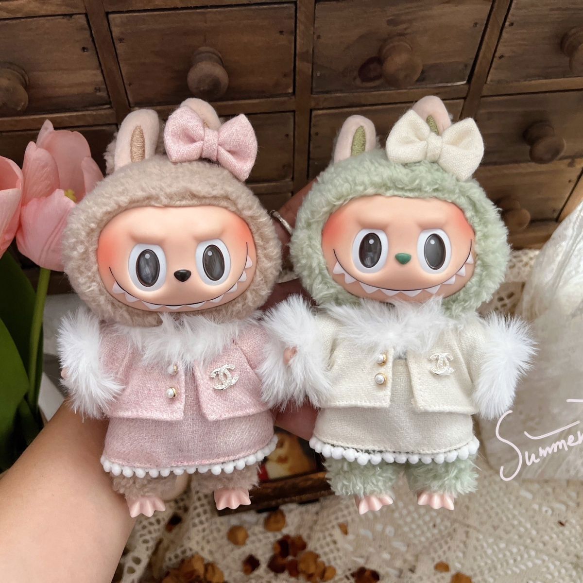The Monsters Labubu Plush Doll Beautiful New Dress Hair Clip The Monsters Labubu Plush Doll Beautiful New Dress Hair Clip