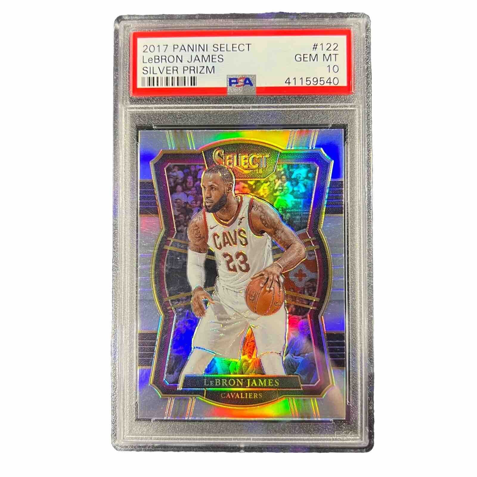 2017 Panini Select Lebron James #122 Silver Premier Level Gem Mint PSA 10