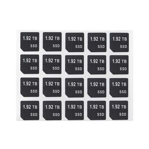 20X Capacity Sticker SAS SATA NVME SSD For DELL DXD9H X7K8W Hard Tray Caddy - Picture 58 of 58