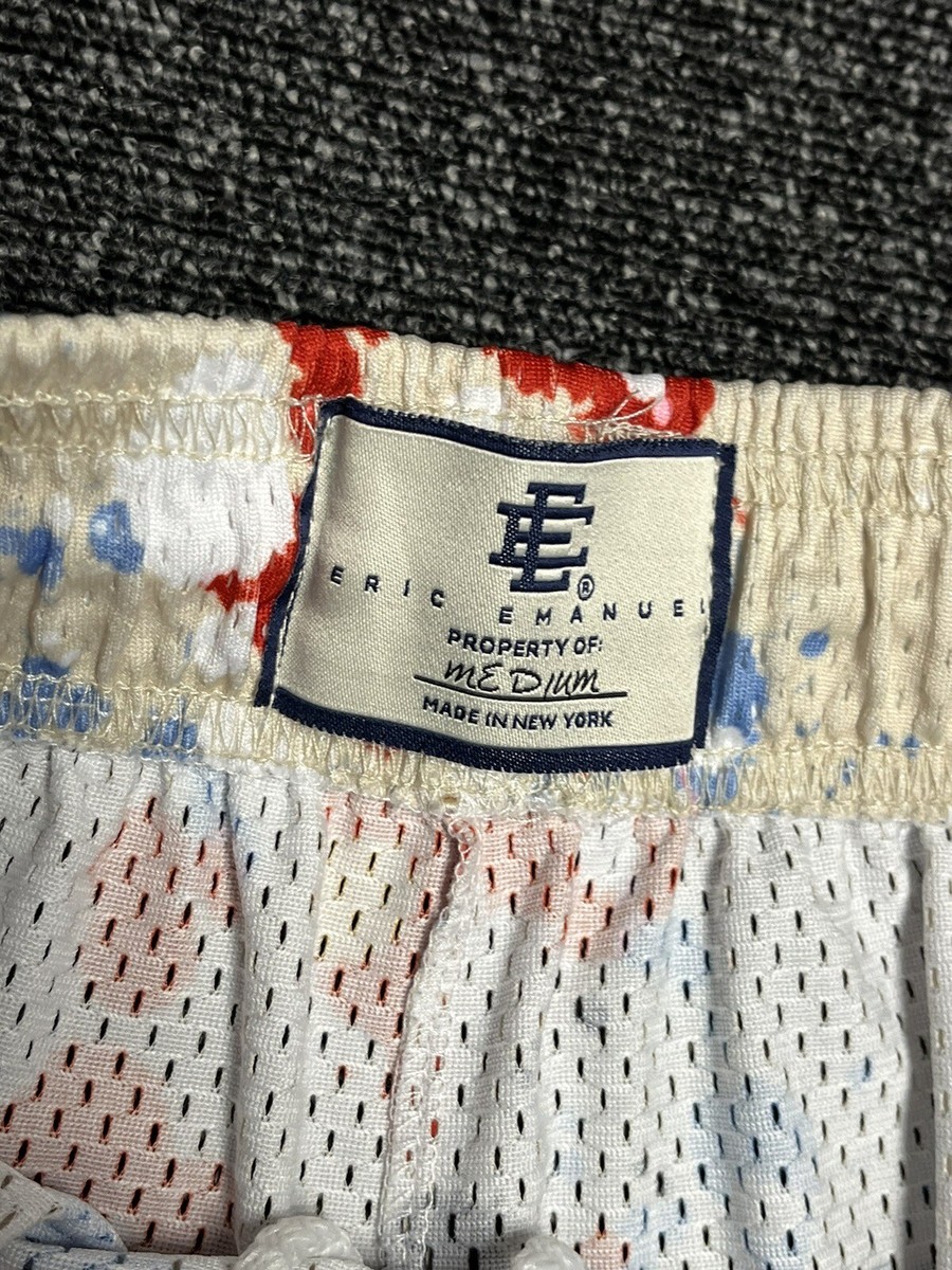 Eric Emanuel EE Basic Shorts Beige White Splatter Size Eric Emanuel EE Basic Shorts Beige White Splatter Size