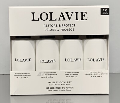 Lolavie Restorative Shampoo Conditioner Detangler Leave In 2oz (m7#Y5)