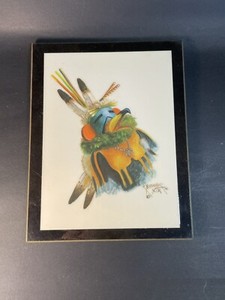 “Eagle Dancer” By Yellowhair Navajo Artist Wall Hanging Plaque